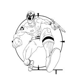 Dessin à colorier: Power Rangers (Super-héros et Super-vilains) #50023 - Coloriages à Imprimer Gratuits
