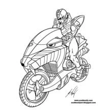 Dessin à colorier: Power Rangers (Super-héros et Super-vilains) #50025 - Coloriages à Imprimer Gratuits