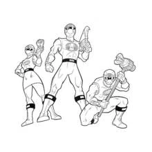 Dessin à colorier: Power Rangers (Super-héros et Super-vilains) #50031 - Coloriages à Imprimer Gratuits