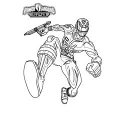 Dessin à colorier: Power Rangers (Super-héros et Super-vilains) #50041 - Coloriages à Imprimer Gratuits
