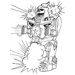 Dessin à colorier: Power Rangers (Super-héros et Super-vilains) #50059 - Coloriages à Imprimer Gratuits