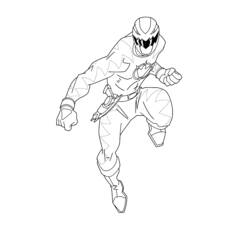 Dessin à colorier: Power Rangers (Super-héros et Super-vilains) #50063 - Coloriages à Imprimer Gratuits