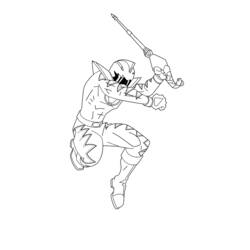Dessin à colorier: Power Rangers (Super-héros et Super-vilains) #50064 - Coloriages à Imprimer Gratuits