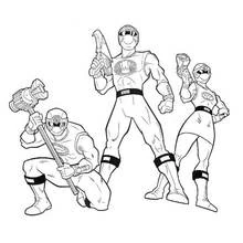 Dessin à colorier: Power Rangers (Super-héros et Super-vilains) #50065 - Coloriages à Imprimer Gratuits
