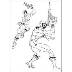 Dessin à colorier: Power Rangers (Super-héros et Super-vilains) #50066 - Coloriages à Imprimer Gratuits