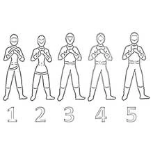 Dessin à colorier: Power Rangers (Super-héros et Super-vilains) #50068 - Coloriages à Imprimer Gratuits