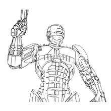 Dessins à colorier: Robocop - Coloriages à Imprimer Gratuits