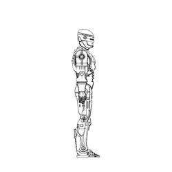Dessin à colorier: Robocop (Super-héros et Super-vilains) #71338 - Coloriages à Imprimer Gratuits