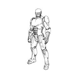 Dessin à colorier: Robocop (Super-héros et Super-vilains) #71340 - Coloriages à Imprimer Gratuits