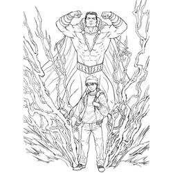 Dessin à colorier: Shazam (Super-héros et Super-vilains) #208370 - Coloriages à Imprimer Gratuits