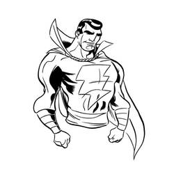 Dessin à colorier: Shazam (Super-héros et Super-vilains) #208374 - Coloriages à Imprimer Gratuits