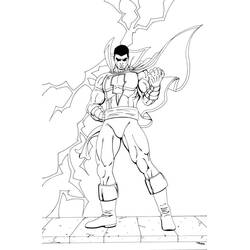 Dessin à colorier: Shazam (Super-héros et Super-vilains) #208375 - Coloriages à Imprimer Gratuits