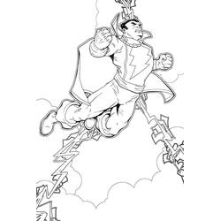 Dessin à colorier: Shazam (Super-héros et Super-vilains) #208376 - Coloriages à Imprimer Gratuits