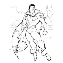 Dessin à colorier: Shazam (Super-héros et Super-vilains) #208380 - Coloriages à Imprimer Gratuits