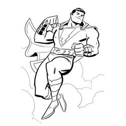 Dessin à colorier: Shazam (Super-héros et Super-vilains) #208383 - Coloriages à Imprimer Gratuits