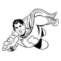 Dessin à colorier: Shazam (Super-héros et Super-vilains) #208384 - Coloriages à Imprimer Gratuits