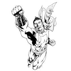 Dessin à colorier: Shazam (Super-héros et Super-vilains) #208388 - Coloriages à Imprimer Gratuits