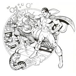 Dessin à colorier: Shazam (Super-héros et Super-vilains) #208390 - Coloriages à Imprimer Gratuits