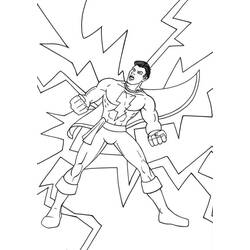 Dessin à colorier: Shazam (Super-héros et Super-vilains) #208395 - Coloriages à Imprimer Gratuits