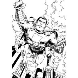 Dessin à colorier: Shazam (Super-héros et Super-vilains) #208397 - Coloriages à Imprimer Gratuits