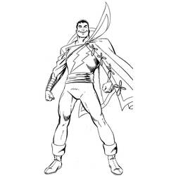 Dessin à colorier: Shazam (Super-héros et Super-vilains) #208399 - Coloriages à Imprimer Gratuits