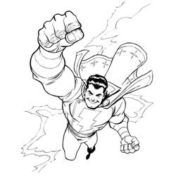 Dessin à colorier: Shazam (Super-héros et Super-vilains) #208401 - Coloriages à Imprimer Gratuits