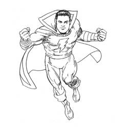 Dessin à colorier: Shazam (Super-héros et Super-vilains) #208402 - Coloriages à Imprimer Gratuits