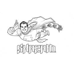 Dessin à colorier: Shazam (Super-héros et Super-vilains) #208403 - Coloriages à Imprimer Gratuits