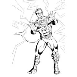 Dessin à colorier: Shazam (Super-héros et Super-vilains) #208405 - Coloriages à Imprimer Gratuits