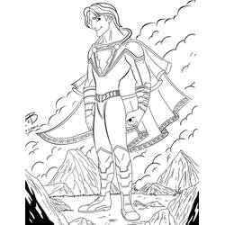 Dessin à colorier: Shazam (Super-héros et Super-vilains) #208408 - Coloriages à Imprimer Gratuits