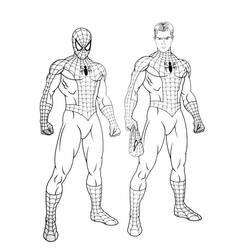 Coloriage Spiderman (Super-héros et Super-vilains) #176615 à imprimer et colorier