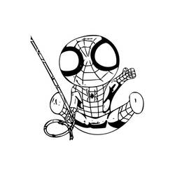 Coloriage Spiderman (Super-héros et Super-vilains) #176616 à imprimer et colorier