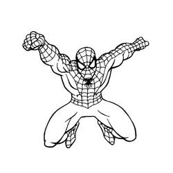 Coloriage Spiderman (Super-héros et Super-vilains) #176617 à imprimer et colorier