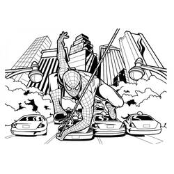Coloriage Spiderman (Super-héros et Super-vilains) #176619 à imprimer et colorier