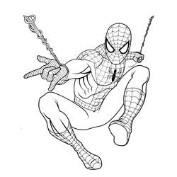 Coloriage Spiderman (Super-héros et Super-vilains) #176622 à imprimer et colorier