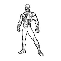 Coloriage Spiderman (Super-héros et Super-vilains) #176625 à imprimer et colorier