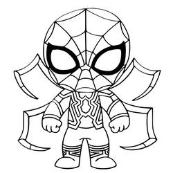 Coloriage Spiderman (Super-héros et Super-vilains) #176630 à imprimer et colorier