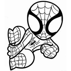Coloriage Spiderman (Super-héros et Super-vilains) #176631 à imprimer et colorier