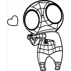 Coloriage Spiderman (Super-héros et Super-vilains) #176632 à imprimer et colorier