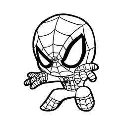 Coloriage Spiderman (Super-héros et Super-vilains) #176634 à imprimer et colorier