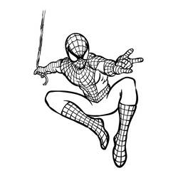 Coloriage Spiderman (Super-héros et Super-vilains) #176635 à imprimer et colorier