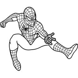 Coloriage Spiderman (Super-héros et Super-vilains) #176636 à imprimer et colorier