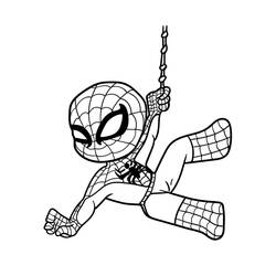 Coloriage Spiderman (Super-héros et Super-vilains) #176642 à imprimer et colorier