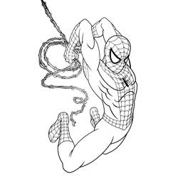 Coloriage Spiderman (Super-héros et Super-vilains) #176652 à imprimer et colorier