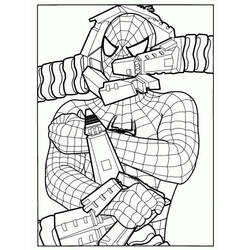 Coloriage Spiderman (Super-héros et Super-vilains) #176657 à imprimer et colorier