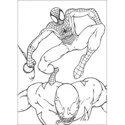 Coloriage Spiderman (Super-héros et Super-vilains) #176658 à imprimer et colorier