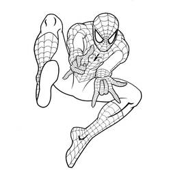Coloriage Spiderman (Super-héros et Super-vilains) #176668 à imprimer et colorier