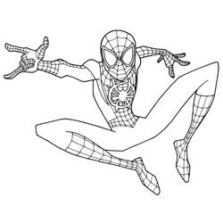 Coloriage Spiderman (Super-héros et Super-vilains) #176679 à imprimer et colorier