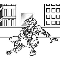 Coloriage Spiderman (Super-héros et Super-vilains) #176680 à imprimer et colorier