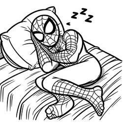 Coloriage Spiderman (Super-héros et Super-vilains) #213116 à imprimer et colorier